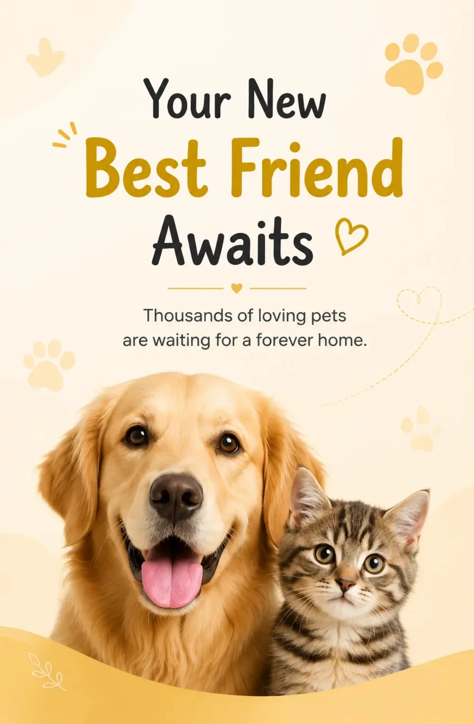 Thousands of loving pets waiting for a home